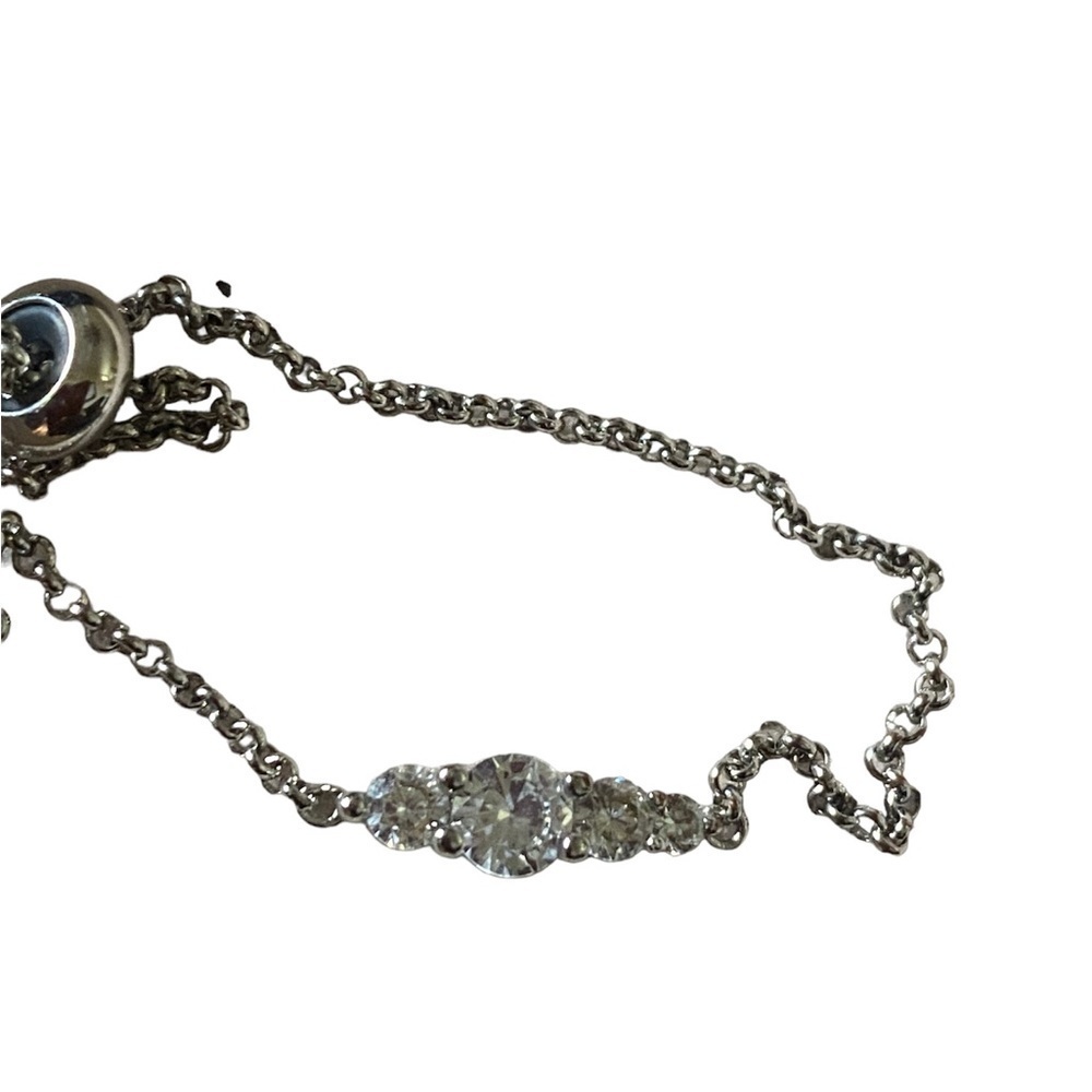 Nordstrom silver cubic zirconia slider bracelet